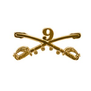 9th cavalry cross sabers insignia hat pin for military hats.