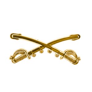 Cavalry cross sabers insignia hat pin for military hats.