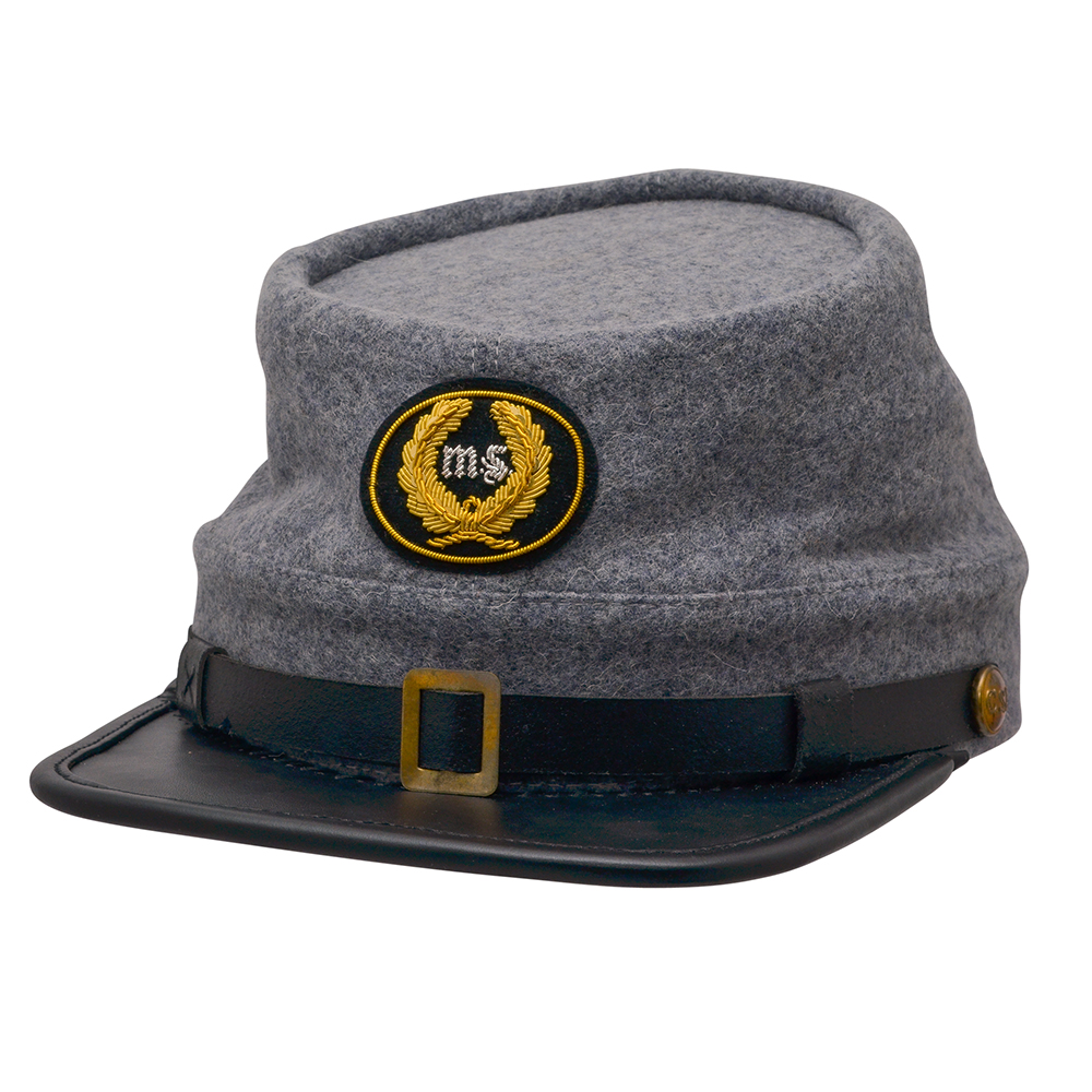 Civil War Kepi Cap in confederate gray style 039