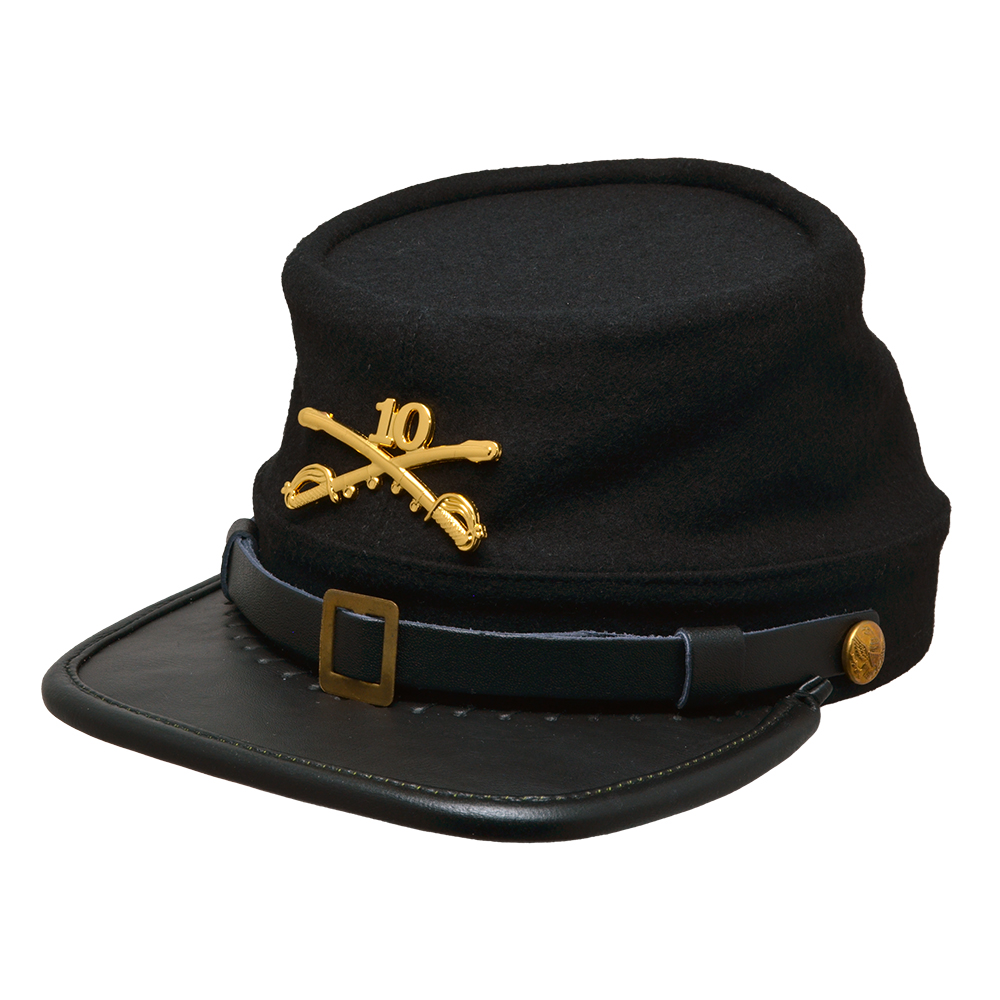 Buffalo soldier kepi cap in union black style 1780