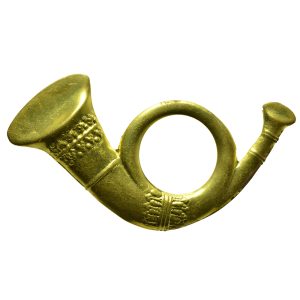 Infantry Bugle Brass Insignia for civil war hats and kepis