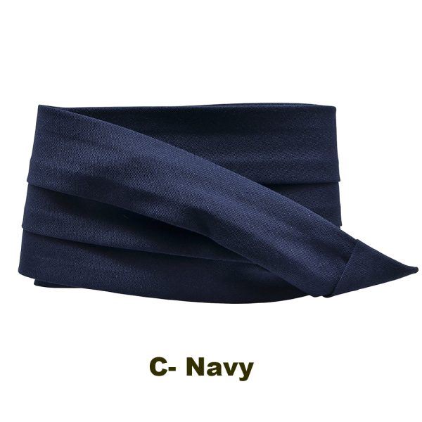 Navy 3 pleat hat band in variety of colors