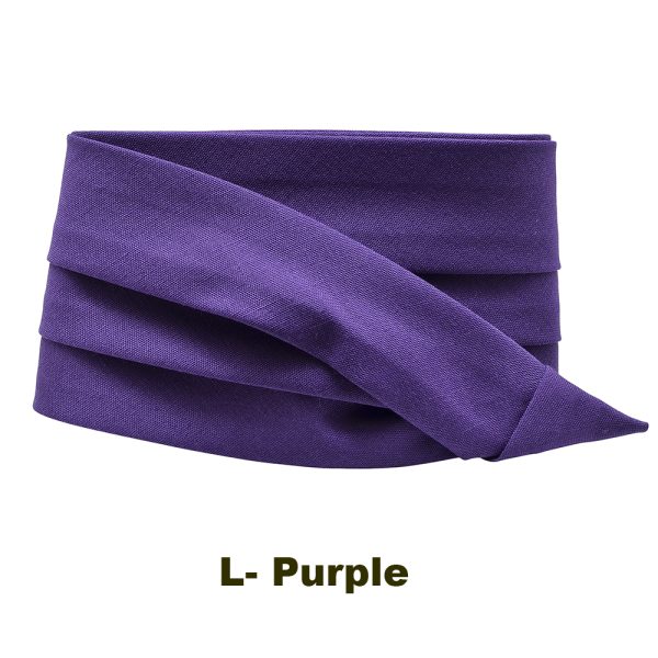 Purple 3 pleat hat band in variety of colors